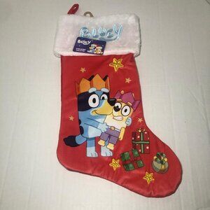 20 Inch Bluey Christmas Stocking by Ruz Holiday Embroidered